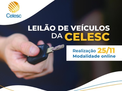 Celesc leiloa veículos com lances a partir de R$ 10,5 mil