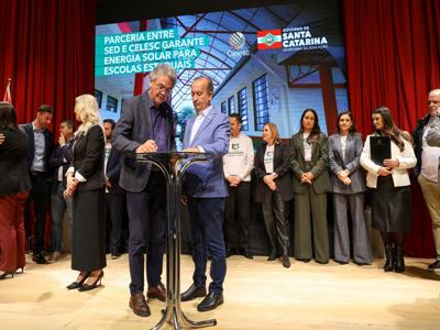 Governo do Estado e Celesc levam energia solar a mil escolas e garantem economia de 10% nas contas de luz da Educação