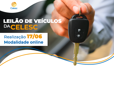Leilão oferece veículos da Celesc com lances a partir de R$ 750